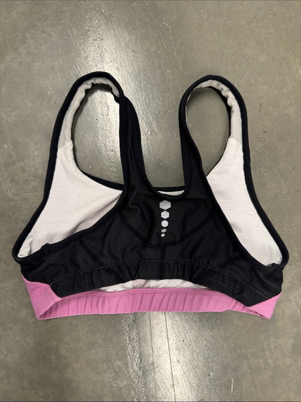 Nike Pink Sports Bra with Black Trim XS